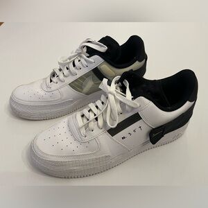 Nike Air Force 1 Type White Black Volt - Men’s 10.5